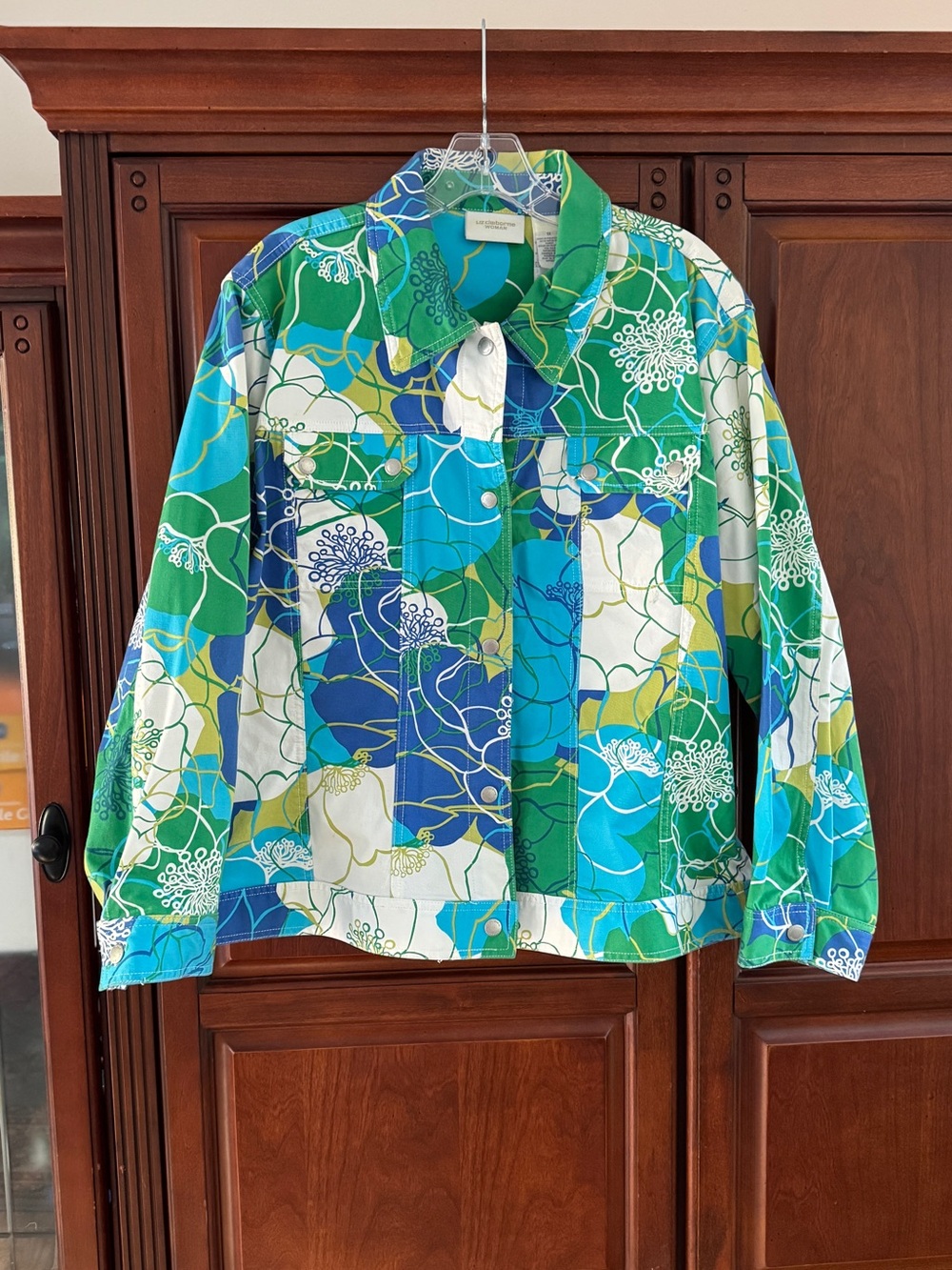 Liz Claiborne women denim jacket, 1X